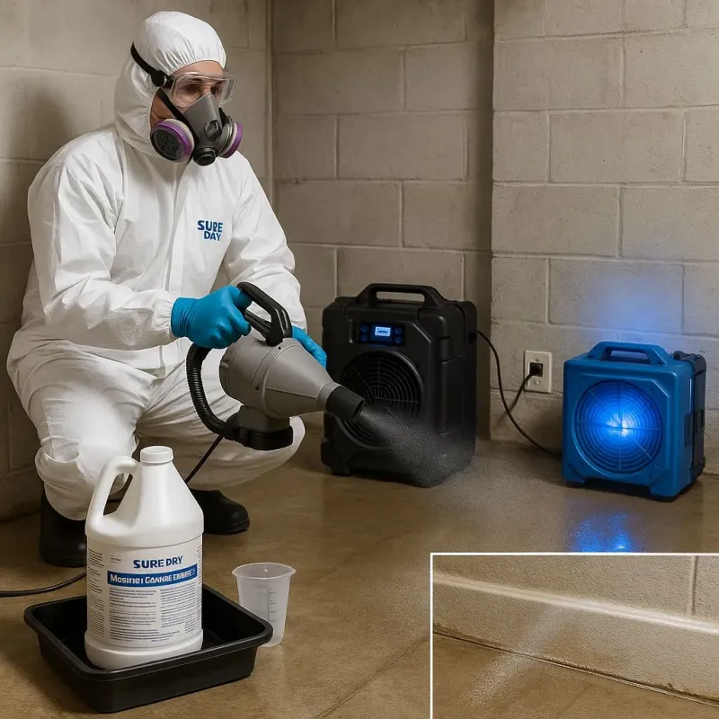 Sanitization and Odor Removal process in Fullerton, CA